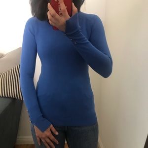 😍Zara Blue Knit Top